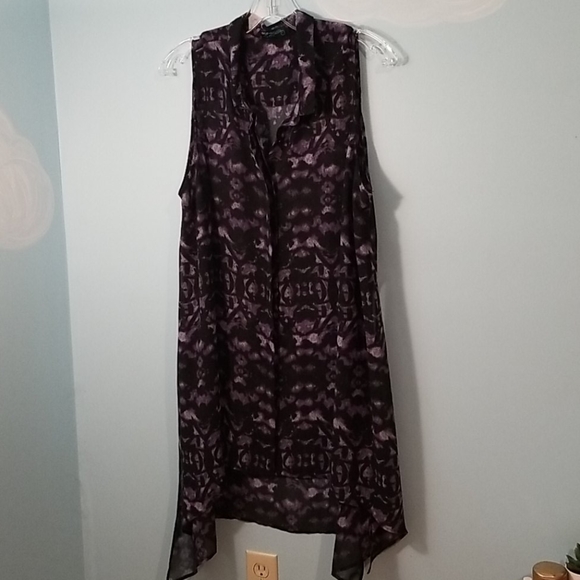 Mblm by Tess Holliday purple sheer top 2X - Picture 2 of 4